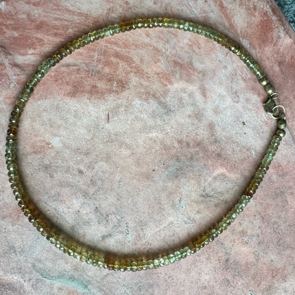 Handmade gradient gemstone green grossular garnet necklace - Picture 16 of 16